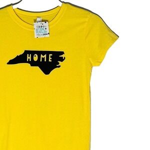 North Carolina State Shape Home Yellow Shirt Youth XL NWT